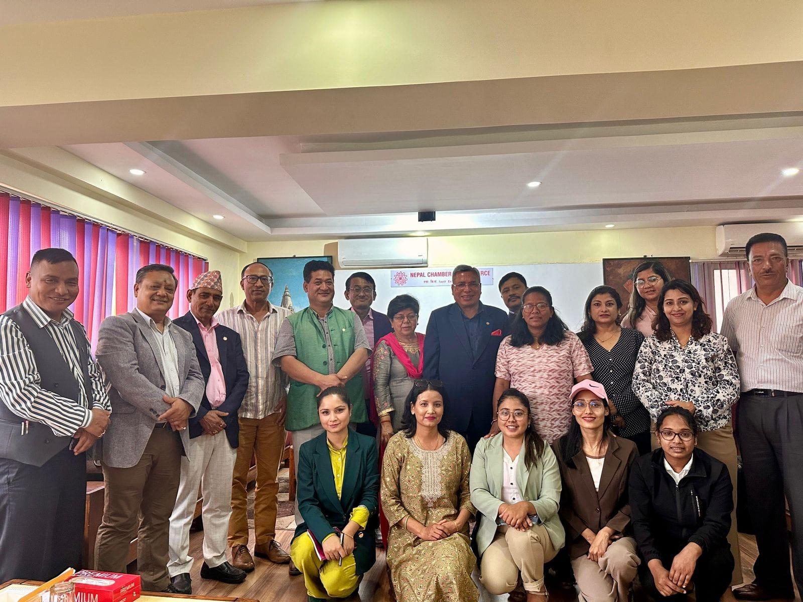 FEJA Holds Meeting with Nepal Chamber of Commerce to Strengthen Women Economic Journalists